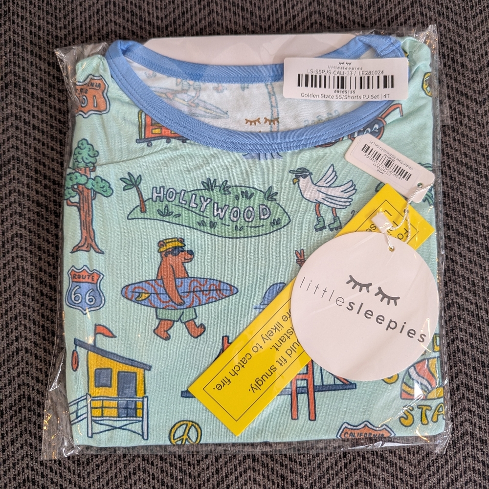 Little Sleepies Golden State Pajamas 4T California